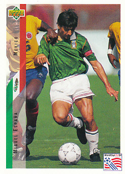 Miguel Espana Mexico Upper Deck World Cup 1994 Eng/Ita #26